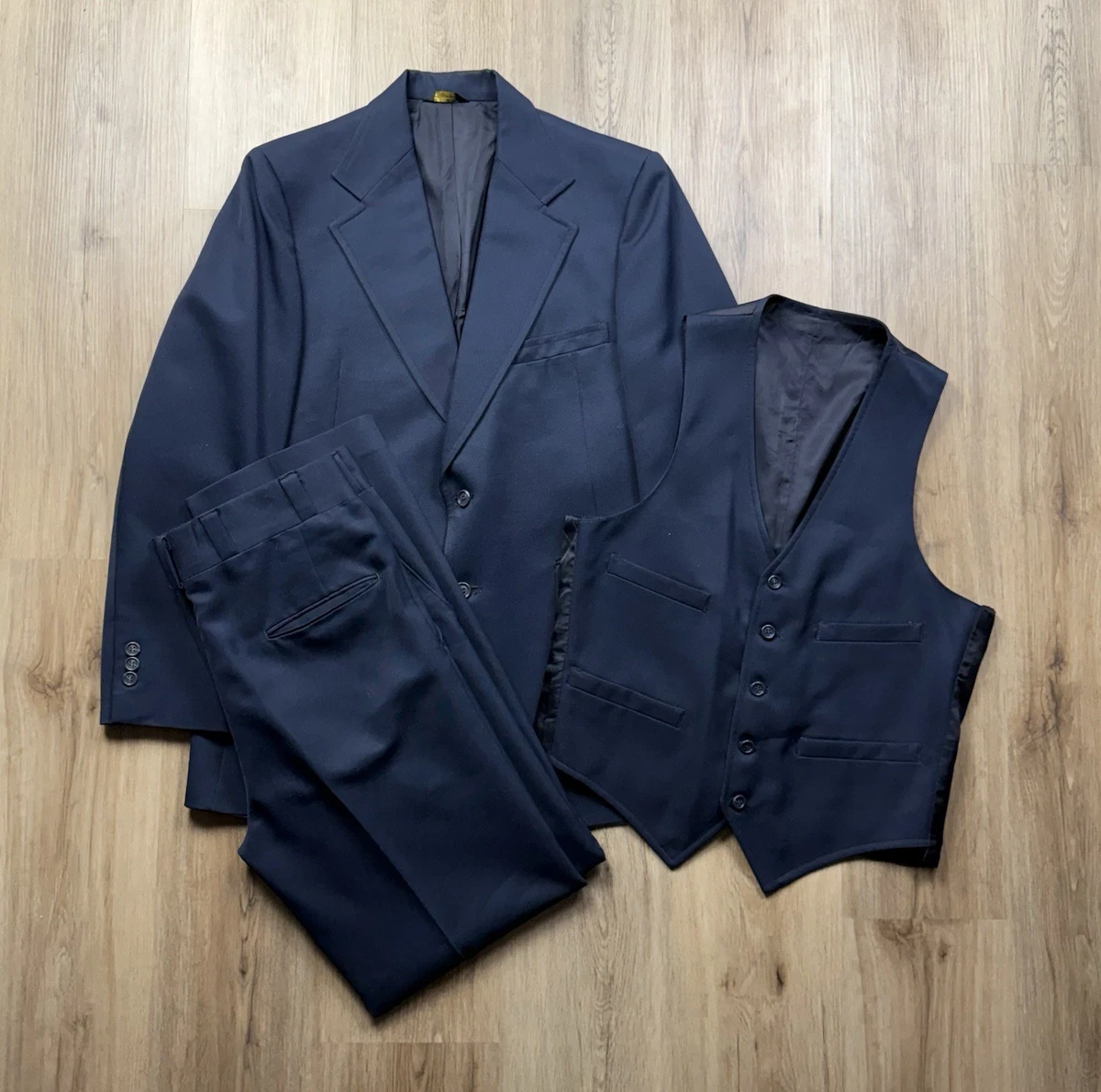 Vintage Three Piece Suit In Men's Vintage Suits for sale | eBay