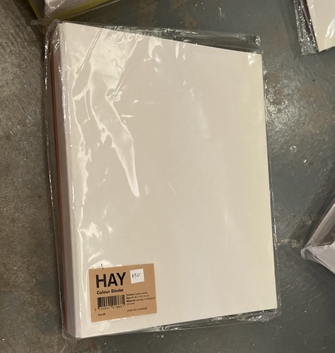 RARE HAY 2" 2-Ring View Binder Lot of Five! Sealed Brand New Copenhagen Brand - Picture 8 of 15