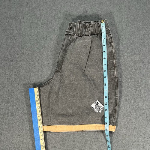 Pantalones Cortos de Playa Vintage Hawaiian Moves Para Hombre 30 Gris Crema Algodón Ramie Exterior - Imagen 6 de 6