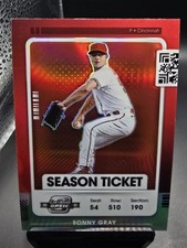 2021 Contenders Optic Sonny Gray Season Ticket Silver Prizm - Cincinnati Reds