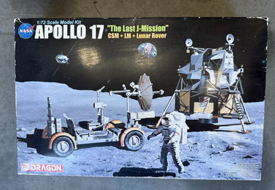 Dragon 1/72 Apollo 17 The Last J-Mission CSM LM Lunar Rover Kit - OPEN BOX