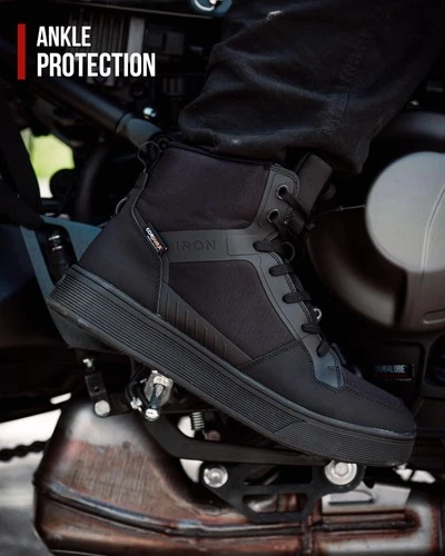 RIDEIRON Motorcycle Shoes for Men, CE Certified, Thickened AntiSlip Sole, Bre... image 4