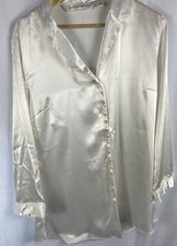 Victoria Secret Sleep Shirt Medium Button Up Soft And Silky