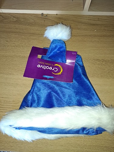 Adult Kid children Royal blue Christmas XMAS Santa Hat cap