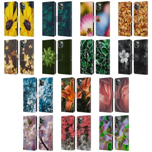 PLDESIGN FLEURS ET FEUILLES ÉTUI COQUE EN CUIR POUR APPLE iPHONE TÉLÉPHONES - Photo 1 sur 19