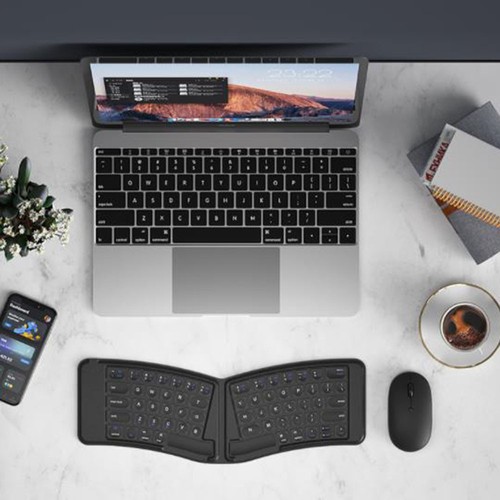 BOW HB367 Ergonomic Foldable Bluetooth Keyboard For Huawei XTs X6 OPPO Find N5 - Picture 12 of 14