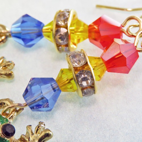 Enamel and Rhinestone Frog Earrings From Portland By SoniaMcD - Picture 9 of 24