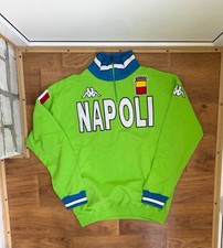 Chaqueta de fútbol vintage Kappa Napoli camiseta deportiva fútbol azul rara serie A XXXL