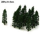 Model Trees 20pcs 9cm Height Diorama Scenery Garden Scenery Landscape Layout