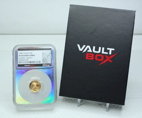 1988 P American Gold Eagle 1/10oz NGC PF69 Ultra CAMEO Vault Box #3007