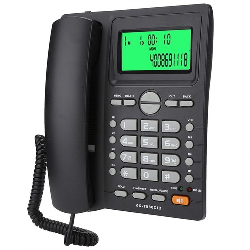 KX T880C Wyświetlacz identyfikatora dzwoniącego Telefon stacjonarny Bez baterii Funkcja wyciszenia dla Ho FY - Zdjęcie 16 z 22