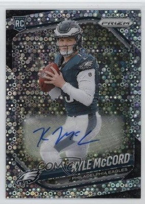 2025 Panini Prizm Rookies No Huddle Black Prizm Auto Kyle McCord #377 Auto 6q5