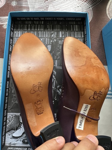 John Fluevog Damenschuhe 6 Absätze Oxford-Schuhe Spitze Leder - Bild 10 von 11
