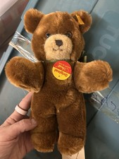 Brown Teddy Steiff Yellow Tag 021356