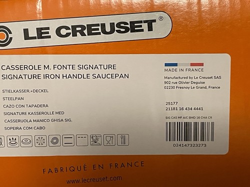 Sartén de hierro fundido redonda Le Creuset #16 Chambray de 1,75 cuartos de galón esmaltada exclusiva - Imagen 6 de 8