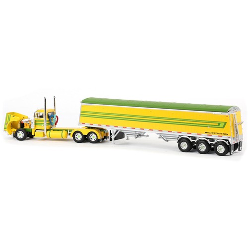 First Gear DCP 1/64 Peterbilt 379 cabina corta con remolque Lode King Grain 60-1969 - Imagen 4 de 5