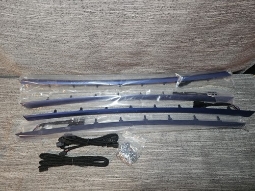 4pcs Blue Two Color Car Door Ambient Light Atmosphere Lamp For BMW 3 F30 13 14 - Picture 2 of 6