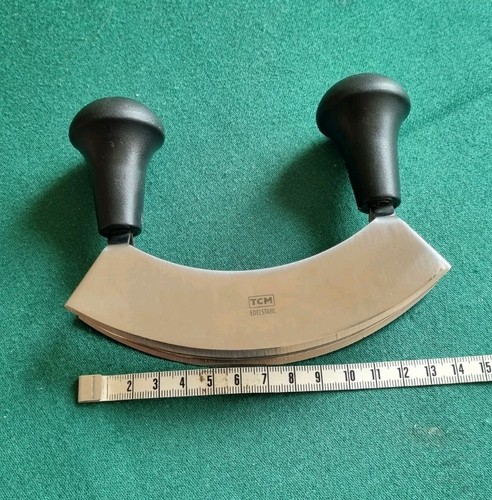 TCM Wiegemesser Kräutermesser Edelstahl 14cm, TOP - Bild 2 von 3