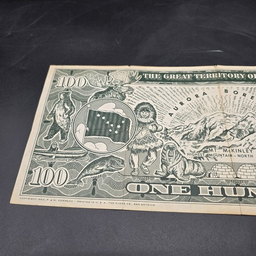 1954 Vintage Alaska Territory Zertifikat Souvenir Mount McKinley Aurora Borealis - Bild 5 von 9