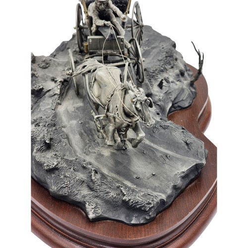 Escultura de peltre Chilmark The Doctor Michael Boyett 1985 rara Western Americana - Imagen 8 de 24