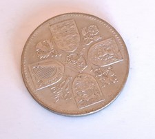 1960 Elizabeth II BRITISH EXHIBITION NEW YORK 5 SHILLINGS (CROWN) COIN
