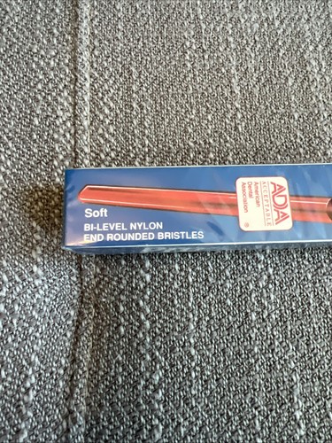Vintage Toothbrush Angle Plus Soft Bi-Level Nylon Bristles Red New - Picture 6 of 7