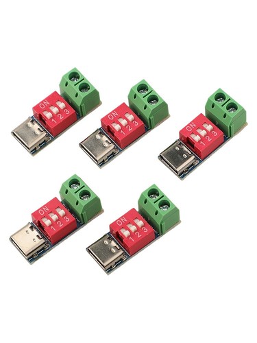 Adjustable Voltage USB C For PD Boards Pack of 5 for Fast Charging Use - Picture 1 of 12