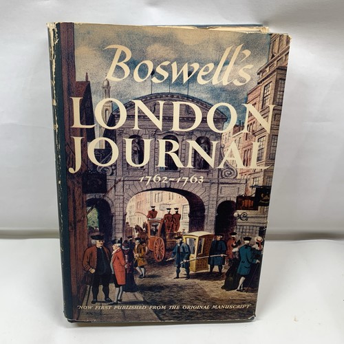 Boswell’s London Journal 1762-1763 1st Edition C1950 Yale University HCDJ. #045 - Picture 1 of 20