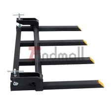 2500lbs 42" Clamp on Heavy Debris Fork for Tractor Skid Steer Buckets Universal