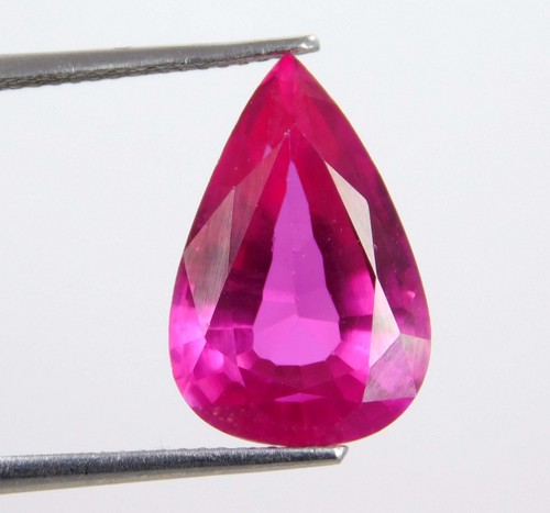 Natural Ceylon Pink Sapphire 8.80 Ct Pear Cut - Certified Loose Gemstone - Picture 2 of 7