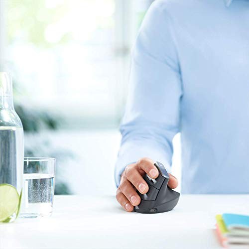 Logicool Bluetooth Mouse MX Vertical Advance Ergonomic MXV1s Logitech Japan - Picture 2 of 10