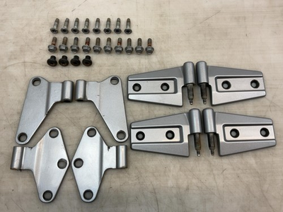 #ad Jeep JK Wrangler 2 Door Inner Outer Hinges Billet Silver PSC 2007 2017 058741 $180.00