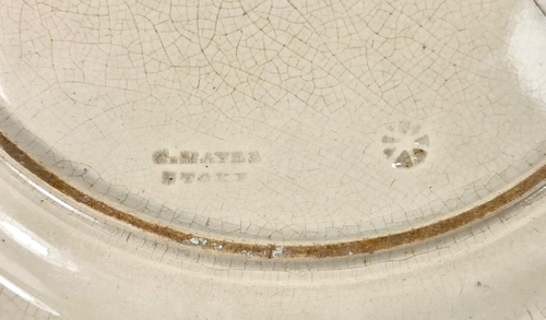 Mogul Scenery 9" Supper Plate Thomas Mayer Staffordshire Red Elephant (O) AS IS - Picture 9 of 10