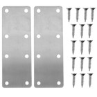  2 Sets Corner Braces Bracket Cabinet Mending Plate Flat Connector