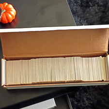 Baseball Trading Card Lot in Cardboard Storage Box - Topps Cards in Box 89,90,92