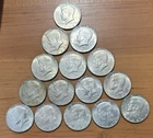 Fifteen (15) Kennedy Half Dollars - 40% SILVER - Various Years