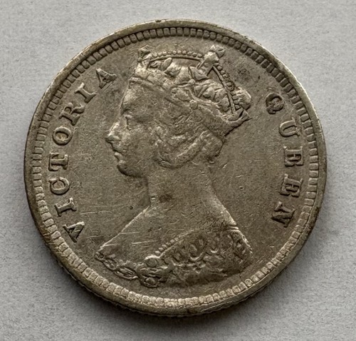 HONG KONG. 10 Cents. 1893. XF. - Picture 2 of 2