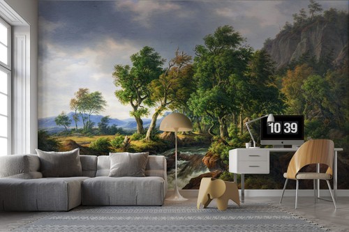 Pintura clásica - Papel pintado de paisaje, mural, tapiz - Imagen 4 de 11