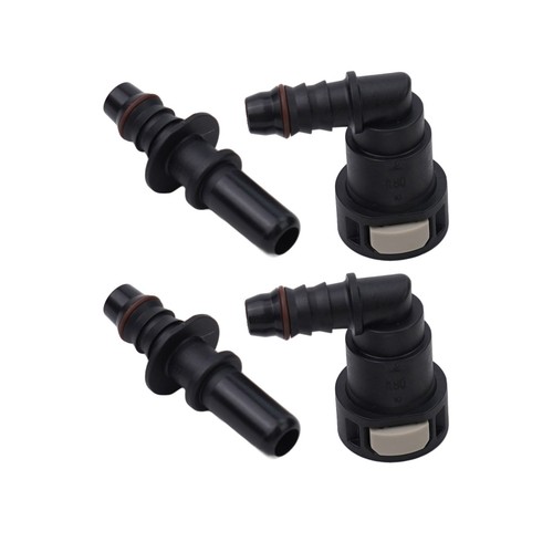 Paar Schlauch-Crimper Kraftstoff Leitung Nylon PA12+30GF SAE Schnellkupplung - Bild 1 von 12