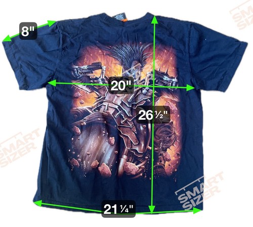 Rock Eagle Vtg Tee Shirt Men's Lg Black Skeleton Profile ,Gothic, Biker, Horror - Picture 3 of 5