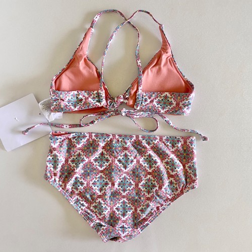 NEW Oneill Girls “Alexa” Tile Knot 2 piece swim set -Size 10 - Picture 4 of 11