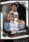 2024-25 Panini Prizm Black Autographs Silver #76 Amen Thompson AUTO ROCKETS