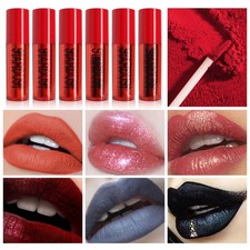 Women 1Set 3 Colors Highly Pigmented Lip Gloss Long Lasting Lipstick Set