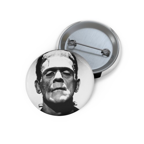 Frankenstein Photo Art Pin Buttons Design for Events Gifts Lapel Button Pin - Picture 2 of 7