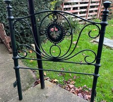 Vintage Laura Ashley metal bed frame which requires work - excellent project