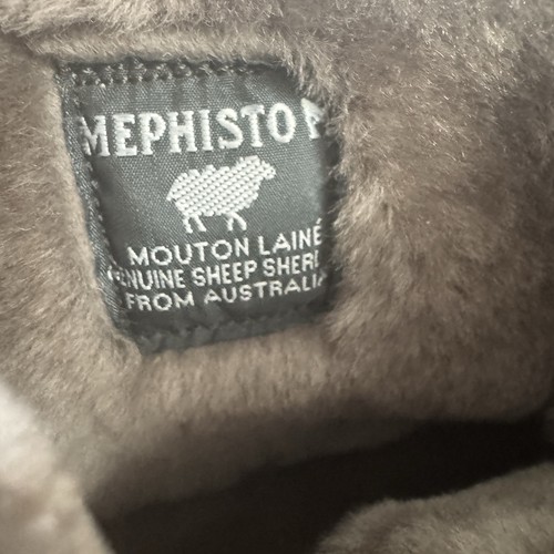 Mephisto Herren Stiefel Leonardo Braun Kieselleder Lammfell Gefüttert Reißverschluss Größe 8 - Bild 4 von 12