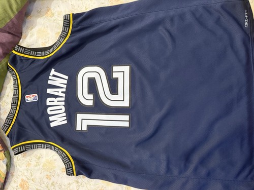 Neu NBA Ja Morant Memphis Grizzlies Nike 2021/22 City Edition Swingman Trikot - Bild 7 von 9