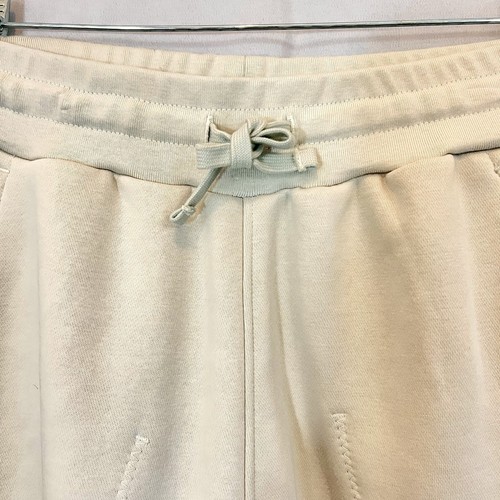 Mens Adidas Studio Lounge Fleece Pants Jogger Small Beige HM3283 Sweats PreOwned - Picture 8 of 17