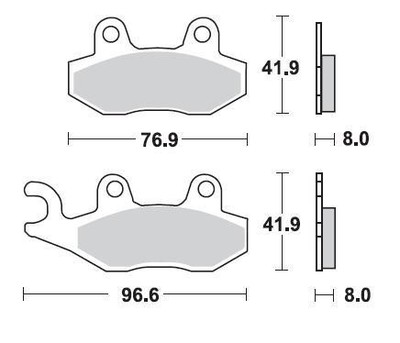 Braking CM44 Brake Pads #696CM44 for Yamaha/Kawasaki/Suzuki/Husqvarna