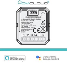 Modulo PuIsante/Interruttore 4CH Wi-Fi da incasso
